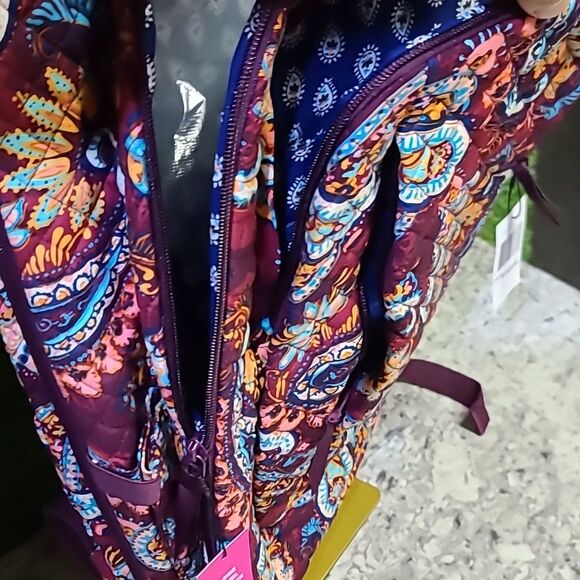 Vera Bradley Cotton Large Travel Backpack Travel Bag